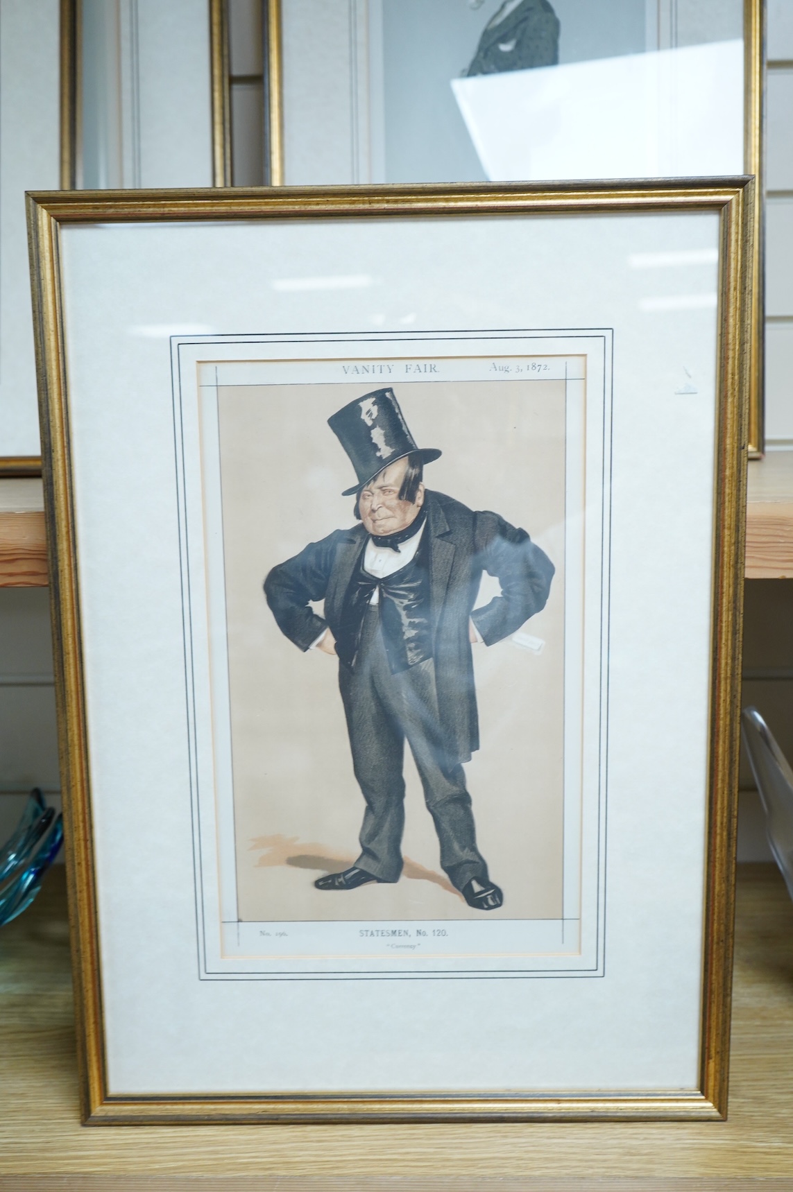 Spy (Leslie Matthew Ward, 1851-1922), Six Vanity Fair lithographic cartoons, to include ‘The Irish Secretary’, 34 x 20cm